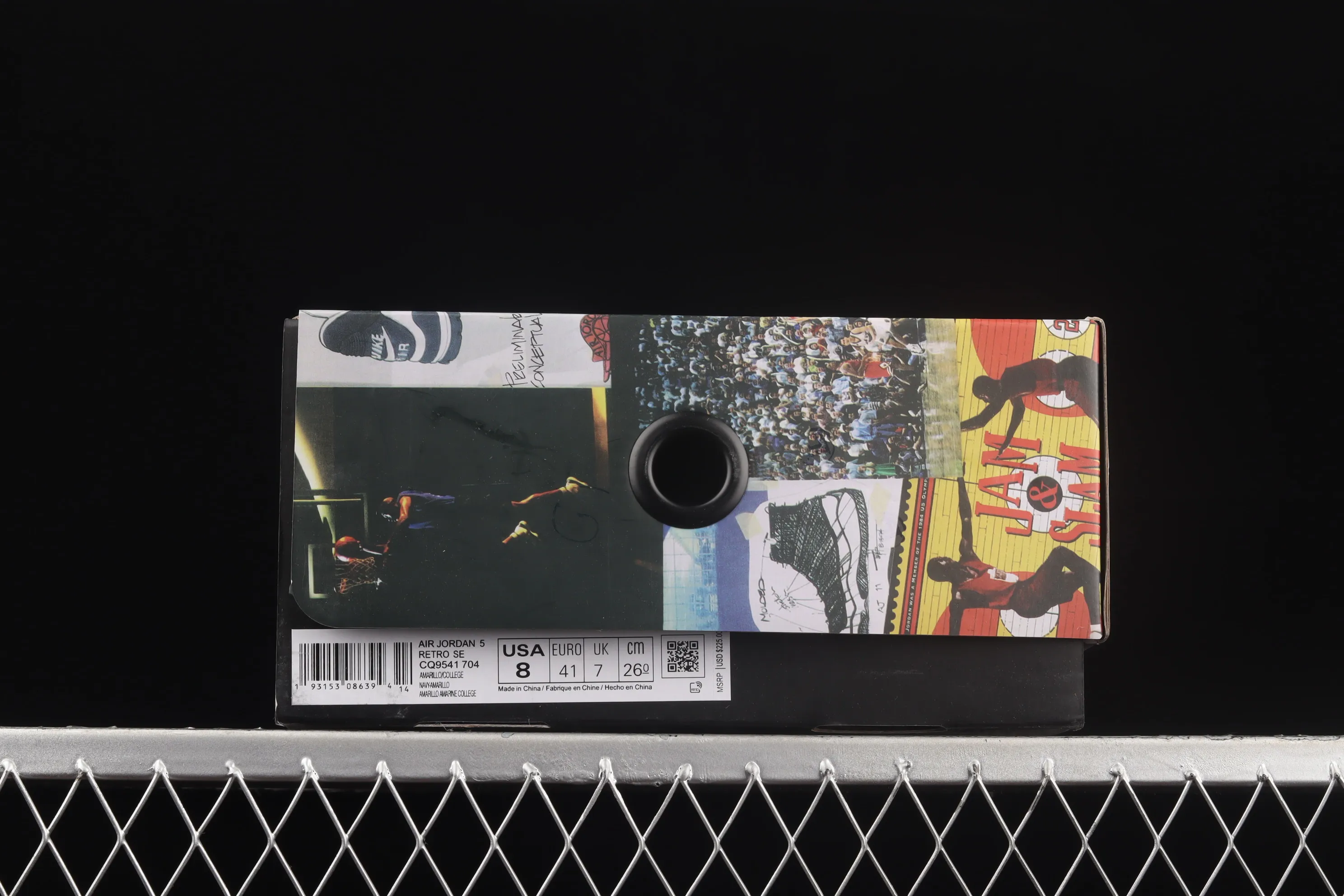 All categories Air Jordan Jordan series basketball shoes Air Jordan 5 Air Jordan 5 Retro SE AJ5 Joe 5 Michigan black and yellow 3M reflective Tokyo limited edition CQ9541-704